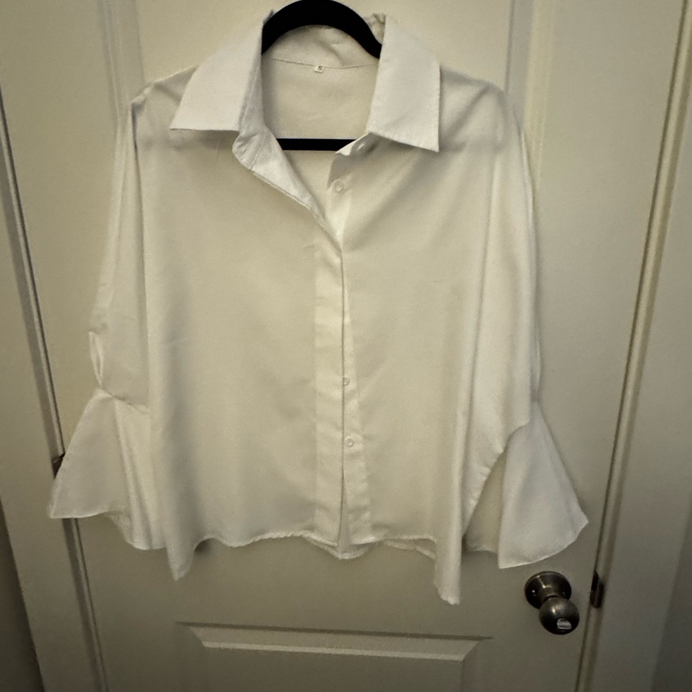 Elegant White Women's Blouse